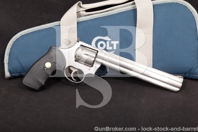 Colt King Cobra Model AA3080 8" Stainless Steel .357 Magnum Revolver, MFD 1989