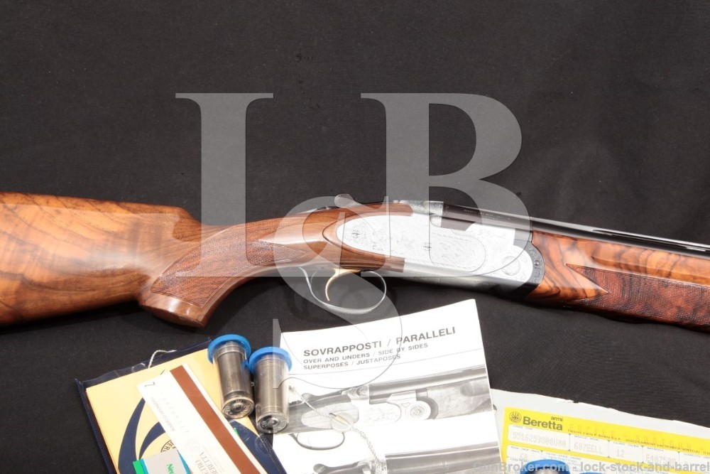 Beretta Model 687 EELL 26" 12 GA O/U Over Under Double Barrel Shotgun, MFD 1987