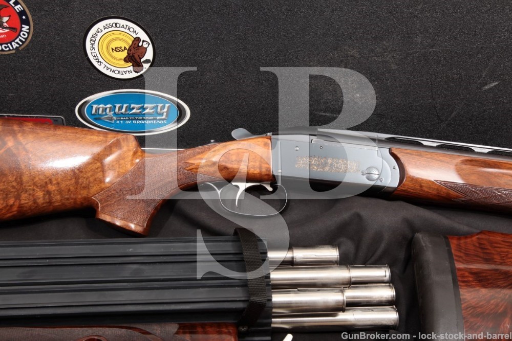 Krieghoff Model 32 12 Ga. Over Under Double Barrel Shotgun & Sub-Gauge Tubes, MFD 1970