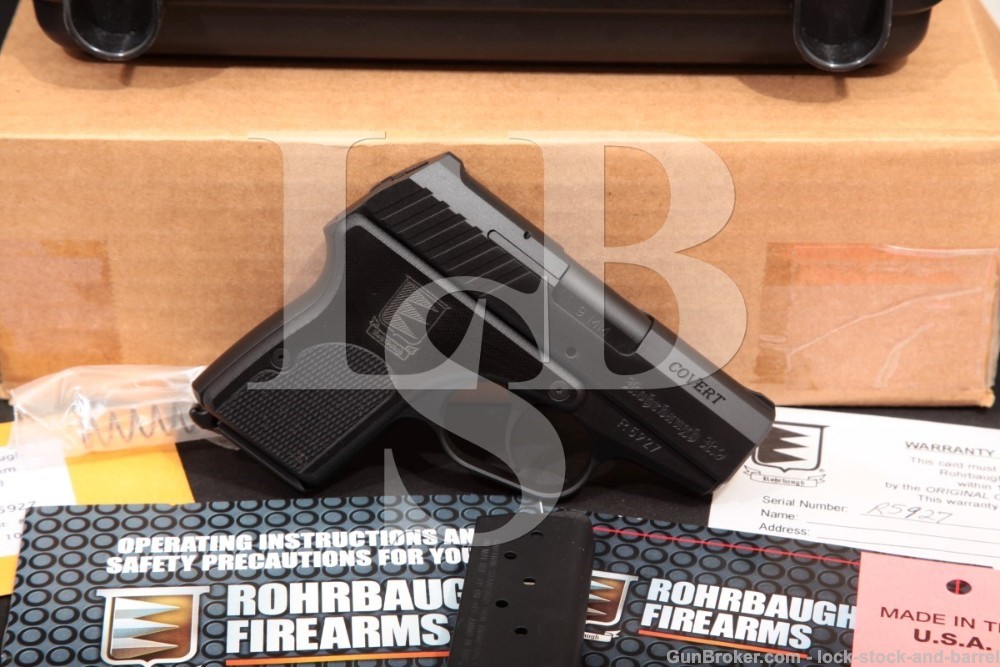 Rohrbaugh Model R9S Covert 9mm Semi-Auto Pistol & Box, MFD 2011