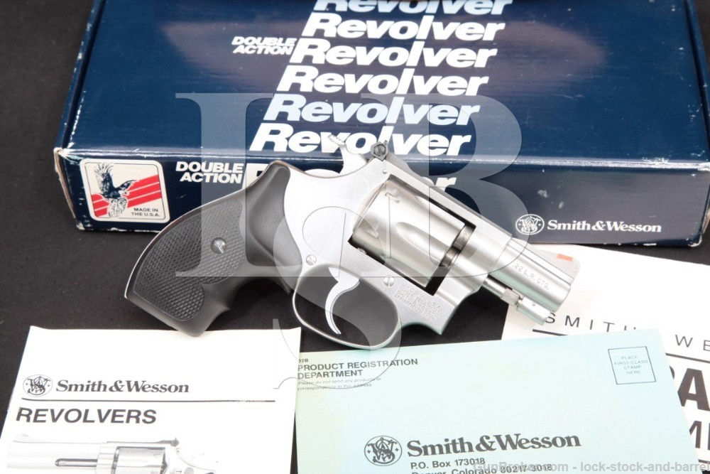 Smith & Wesson S&W Model 63-3 Lew Horton #102405, 2″ .22 LR Double Action Revolver, MFD 1989