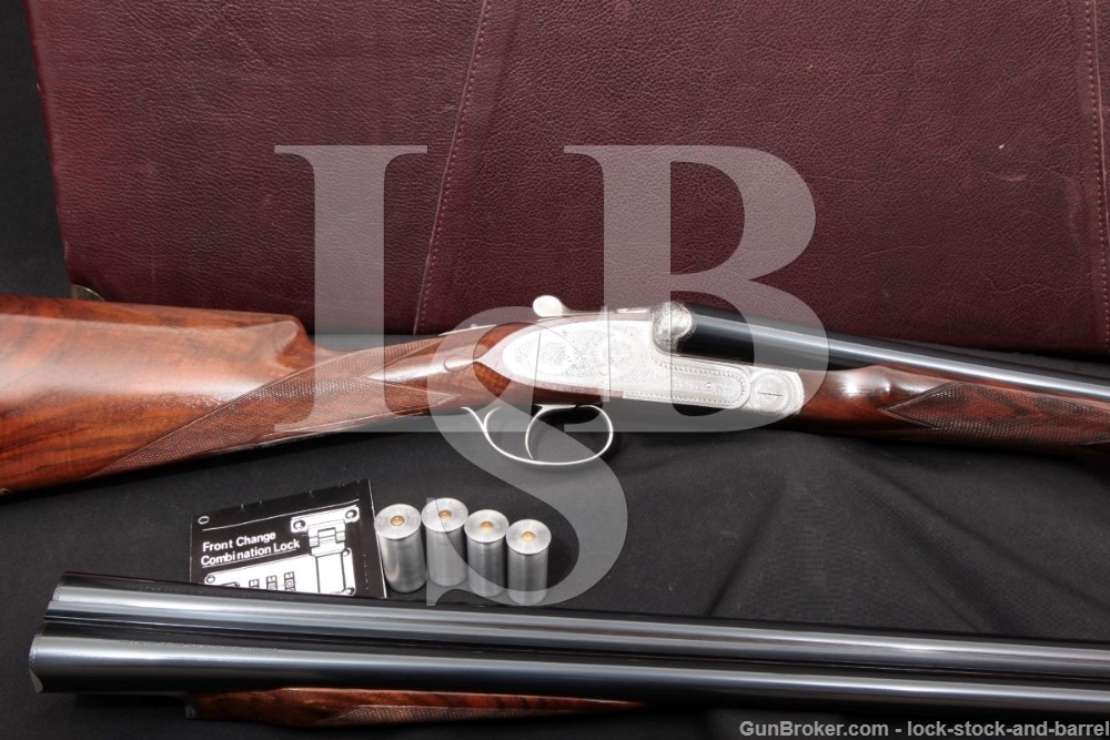 American Arms Grulla Ducks Unlimited Royal Premier Grade Two Barrel Set Engraved, 12 GA & 16 GA SXS Side by Side Shotgun