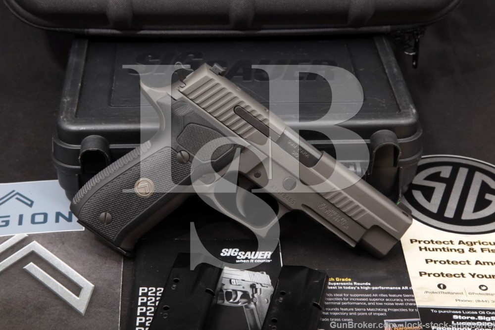 Sig Sauer Model P226 Legion 9mm 4.4″ Grey PVD DA/SA Semi-Auto Pistol 2016