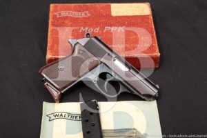 West German Walther Model PPK .380 ACP 9mm Kurz Semi-Auto Pistol, 1967 C&R