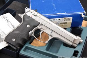 Beretta 92 FS Pistol 9mm Inox Stainless Steel 4.9