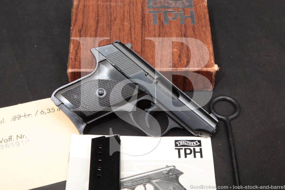 German Walther Model TPH Blue .25 ACP 6,35mm Semi-Auto Pistol, 1984 ATF C&R