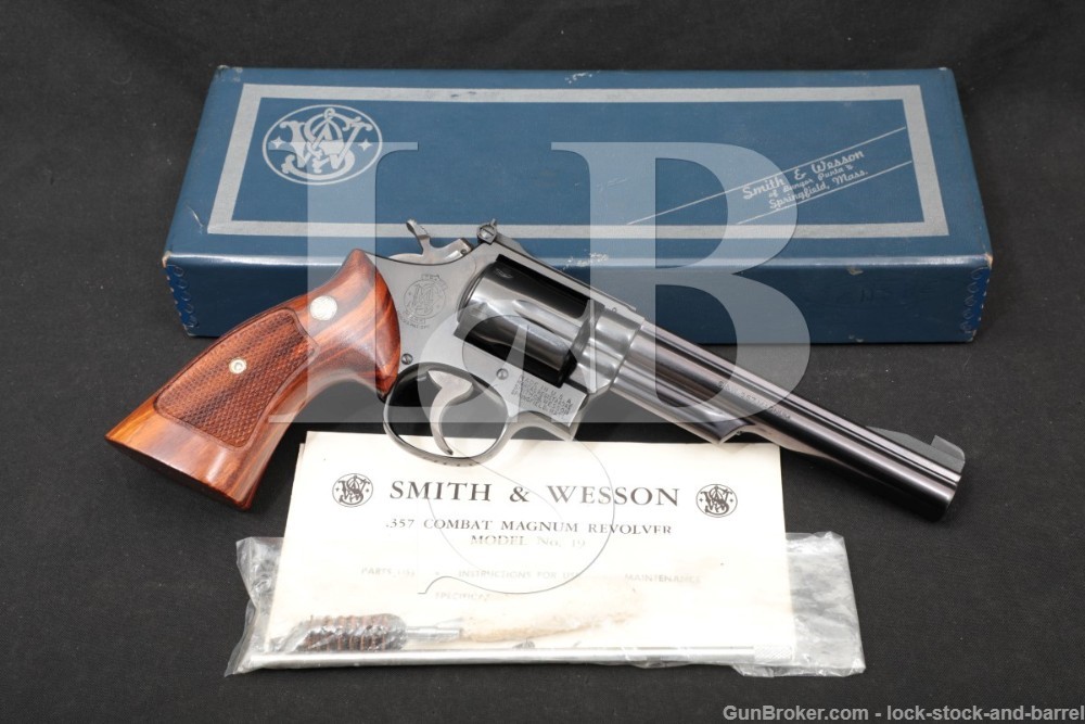 Smith & Wesson S&W Model 19-2 19 2 Blue 6″ .357 Mag Revolver MFD 1967 C ...