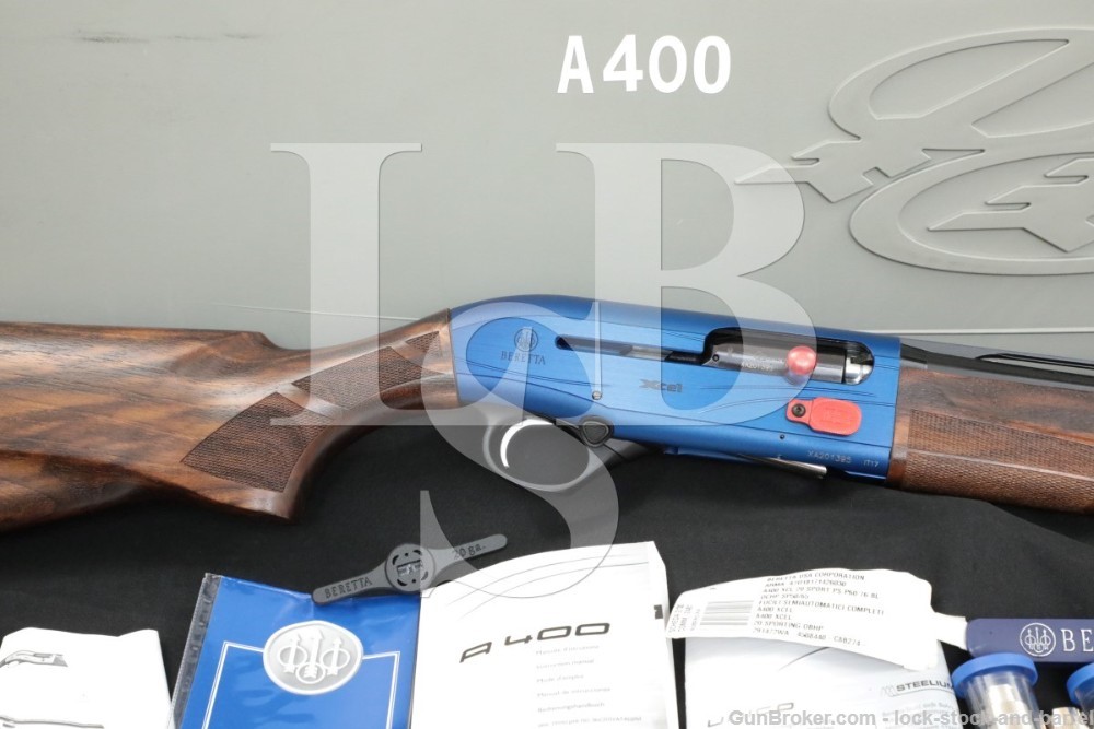 Beretta A400 A-400 Xcel 30″ Royal Blue 20 GA Semi-Auto Shotgun, MFD 2017