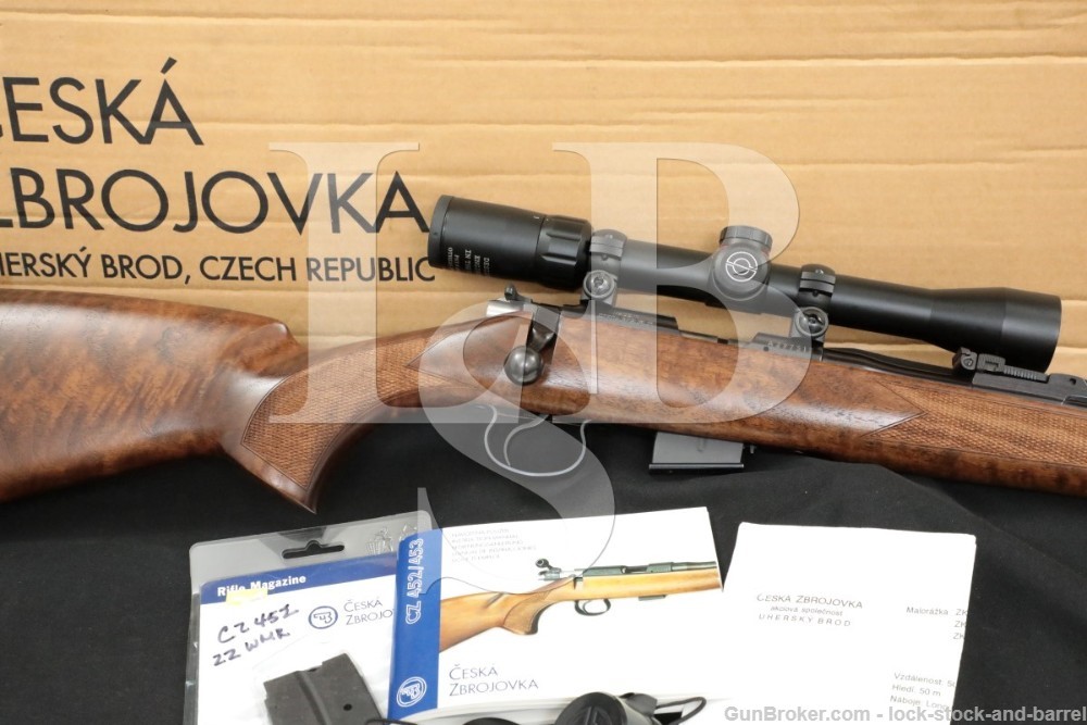 CZ-USA Model 452-2E ZKM FS Mannlicher .22 Mag 21″ Bolt Action Rifle 2007