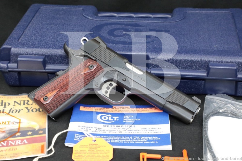 Colt Government Model O1980xse 1911 Blue 5″ 45 Acp Semi Auto Pistol 2010 Lock Stock And Barrel