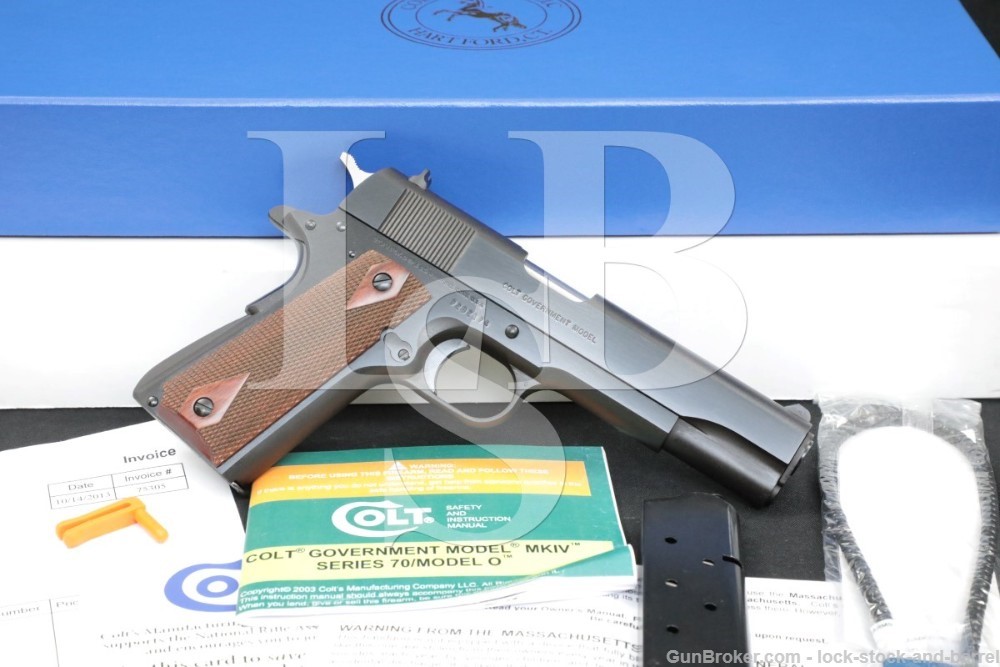 Colt MK IV Series 70 Government Model 01970A1CS .45 ACP Pistol