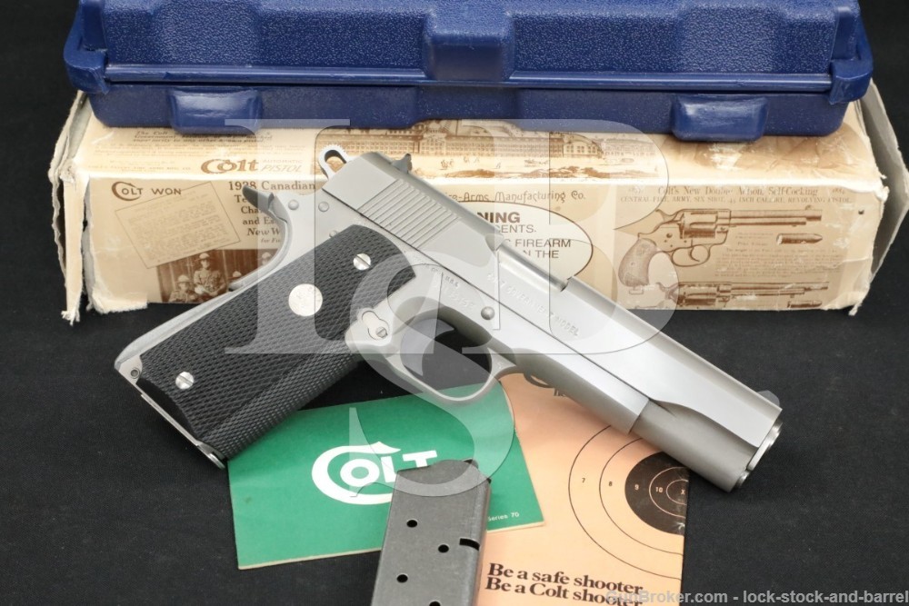 Colt MK IV Series 80 Government Enhanced 01070E .45 ACP 5″ 1911