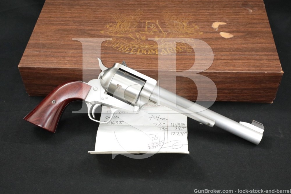 Freedom Arms Model 83 Premier Grade .454 Casull 7.5″ Single Action Revolver