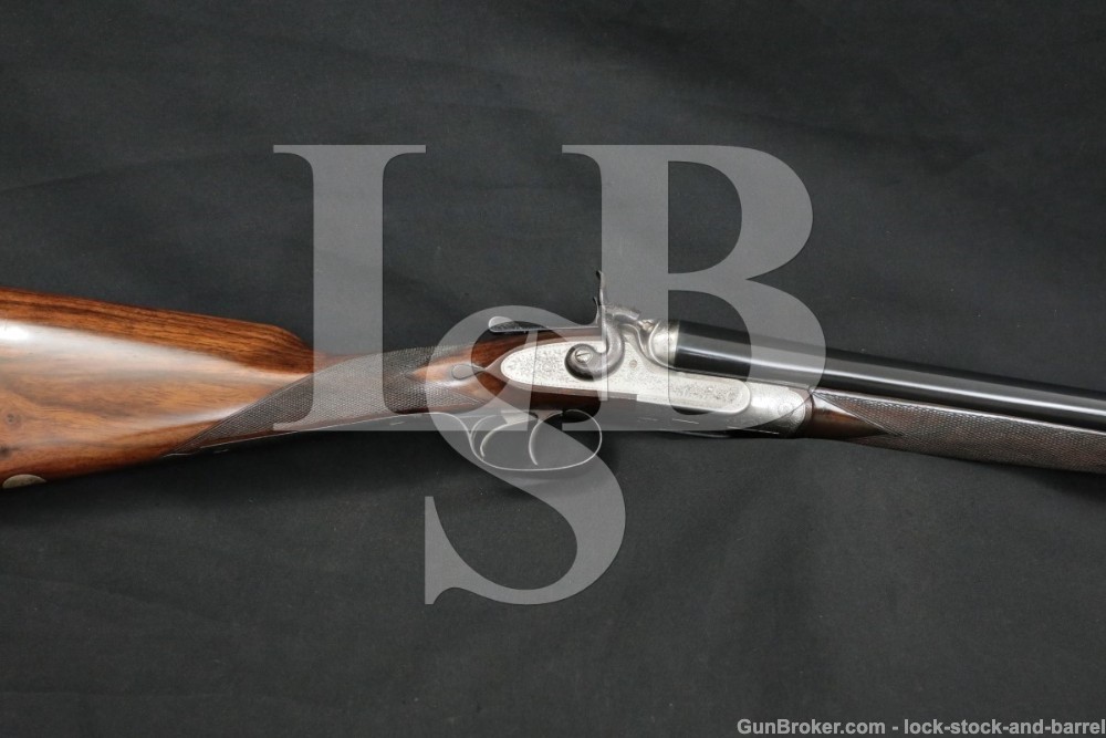 J. S. Garden British 12 GA Sleeved Hammer Double Side by Side Shotgun, C&R