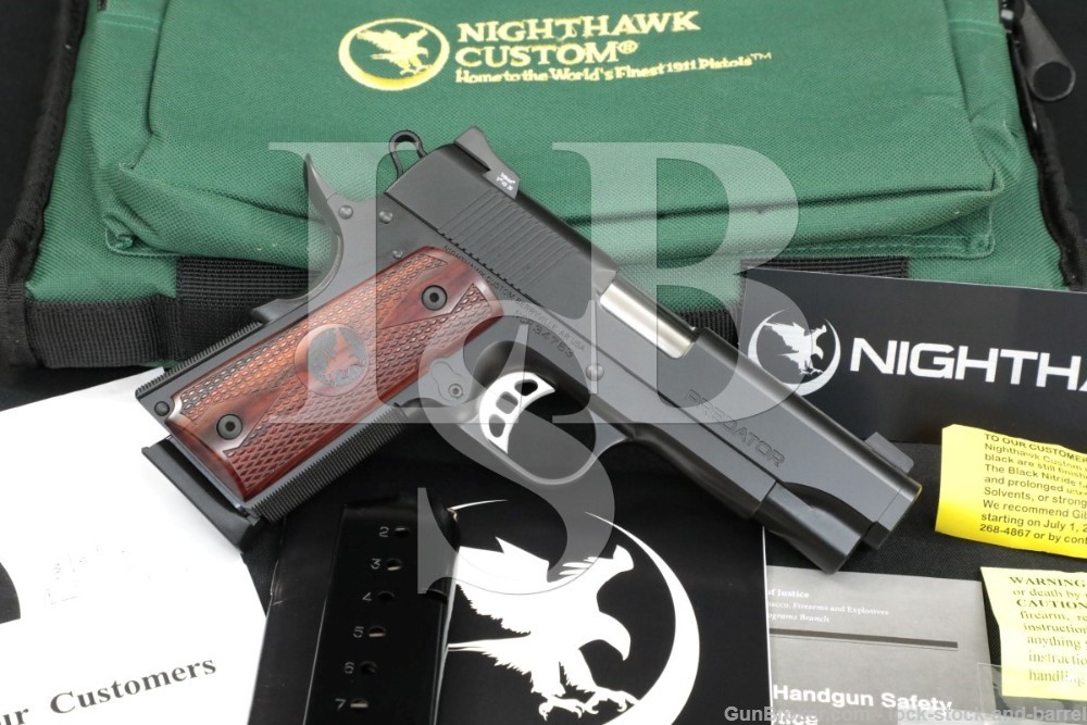 Nighthawk Custom Model Predator III 3 .45 ACP 4.25″ Semi-Auto Pistol 2020