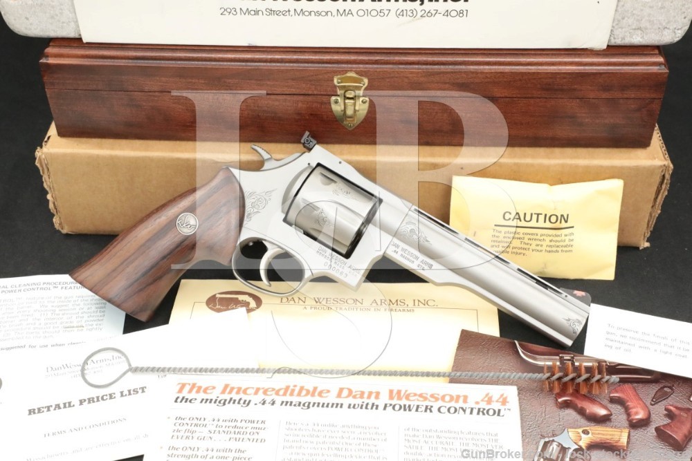 63 of 250 Engraved Dan Wesson Monson 44V 44-V .44 Mag 6″ Revolver ...