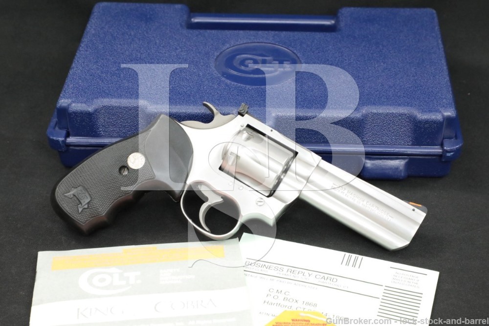 Colt Model King Cobra AA3040 .357 Magnum 4″ Stainless DA/SA Revolver 1996