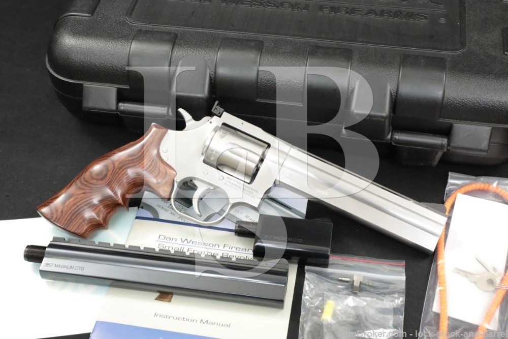 Dan Wesson Norwich Model 715 .357 Magnum 3″ 6″ 8″ Stainless DA/SA Revolver