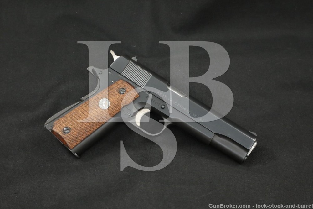 Colt Mk Iv Series 70 Government Model 45 Acp 5″ Semi Auto Pistol 1978 Lock Stock And Barrel 0308