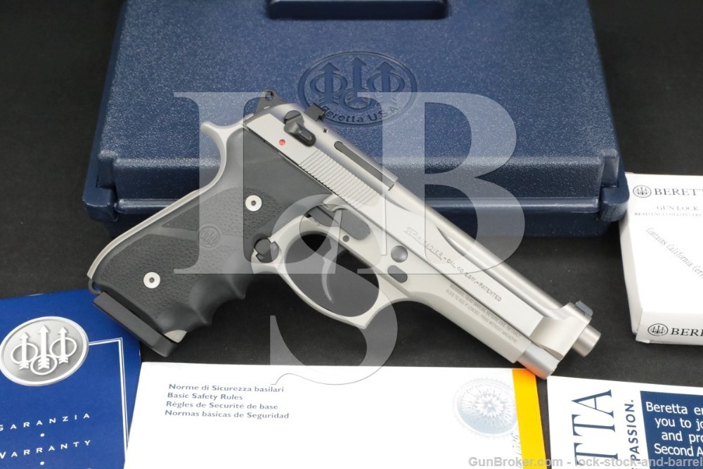 Beretta Brigadier 96 Inox .40 S&W Stainless DA/SA Semi-Auto Pistol MFD 2007