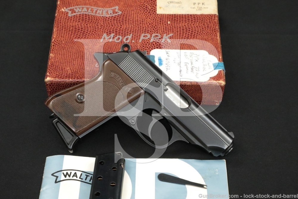 West German Walther PPK .32 ACP 7.65mm Semi-Automatic Pistol, MFD 1964 C&R