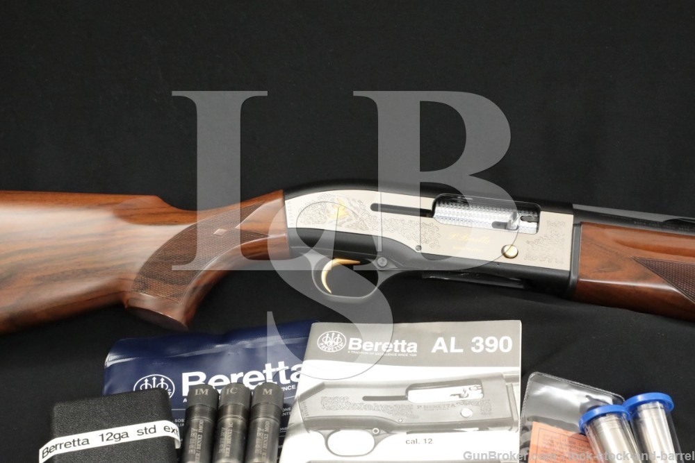 Beretta Model AL390 AL-390 12 Ga. 28″ Engraved Semi-Auto Shotgun, MFD 1998