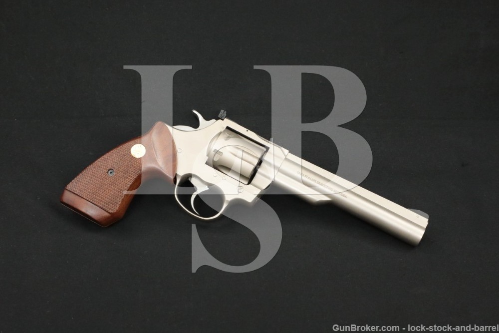 Colt Trooper Mk Iii Mkiii Nickel 6″ 357 Magnum Sada Revolver 1981 Lock Stock And Barrel 7969