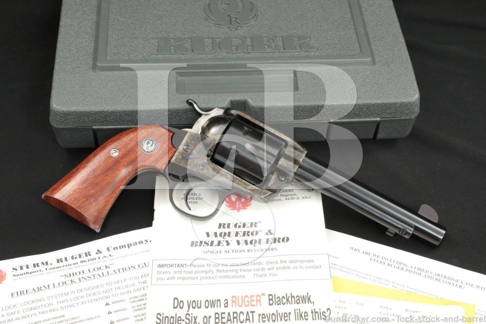 Ruger Vaquero Bisley 00532 RBNV-455-I .45 Colt Case Color Revolver MFD 2001