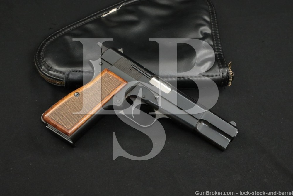 FN Browning Hi-Power 9mm Luger 4 5/8″ Semi-Automatic Pistol, MFD 1974