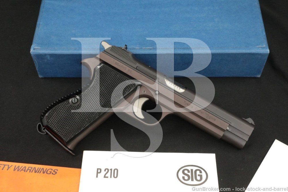 SIG SigArms Model P210-2 9mm 4.75″ Semi-Automatic Pistol MFD 1983