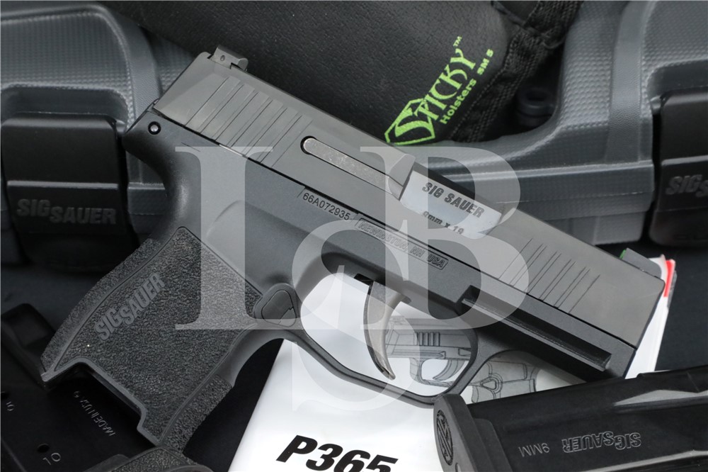 Sig Sauer P365 P-365 W365-9-BXR3 9mm Parabellum Semi-Automatic Pistol, 2018