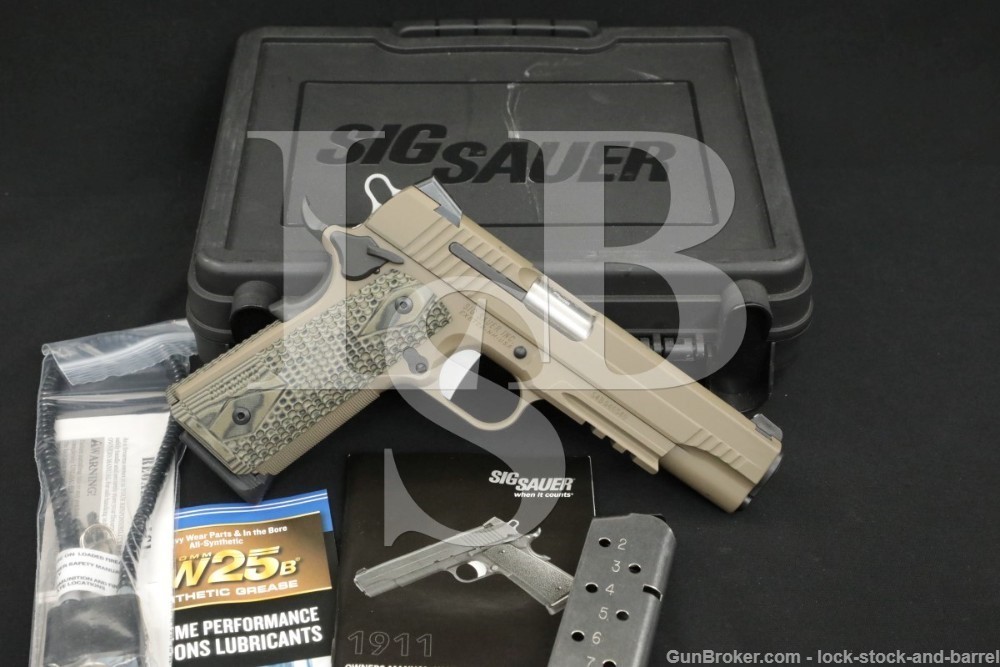 Sig Sauer Scorpion 1911 1911-45-SCPN .45 ACP Semi-Automatic Pistol MFD 2014