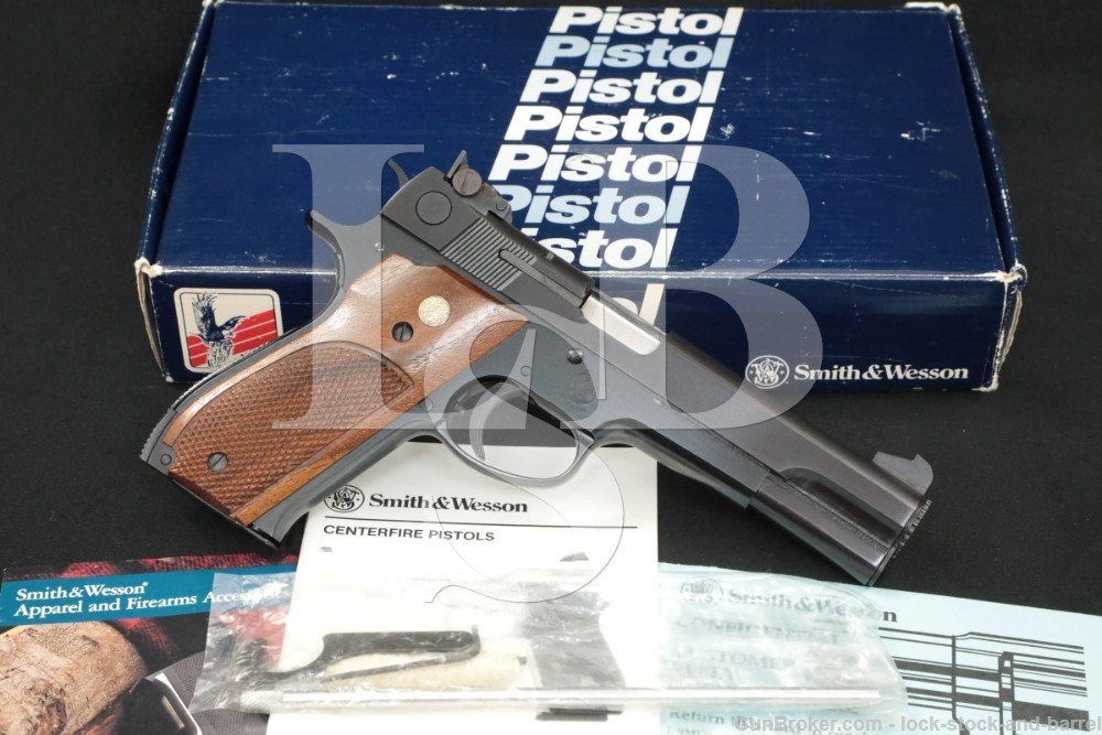 Smith & Wesson S&W Model 52-2 .38 Spl 5″ Semi-Automatic Pistol MFD 1990