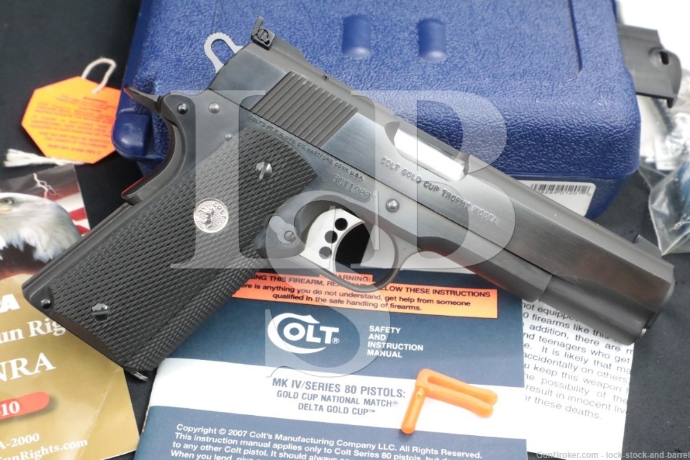 Colt Gold Cup Trophy 05870CS 1911 .45 ACP Semi-Automatic Pistol, MFD 2008