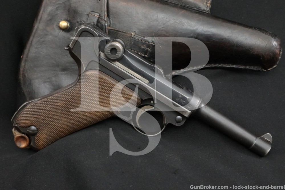 DWM/Erfurt P.08 P08 9mm Luger 1920 Versailles Semi-Auto Pistol, 1917 C&R