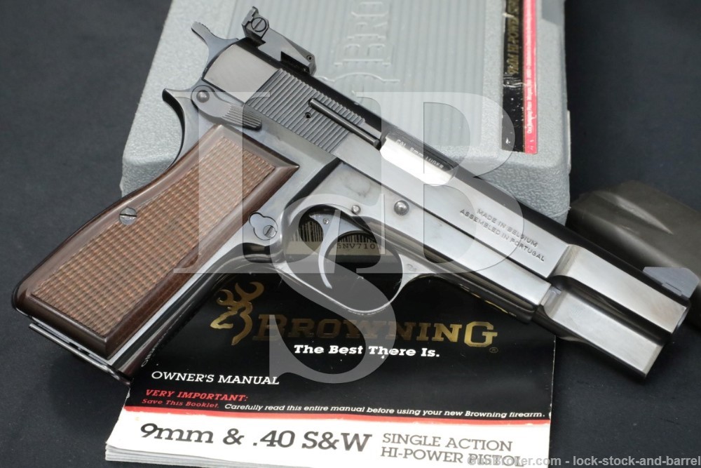 FN Browning Portugal Hi-Power 9mm Luger 4 5/8″ Semi-Auto Pistol, 1995