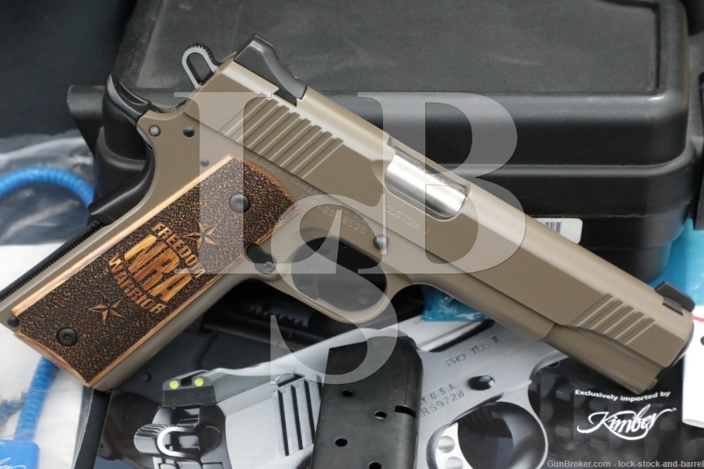 Kimber NRA Freedom Warrior Custom II .45 ACP 5″ 1911 Semi-Auto Pistol ...