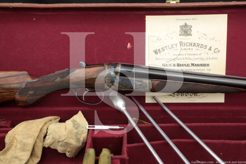 Westley Richards Droplock Drop Lock 30" 16 GA SXS Shotgun, 1929-1930 C&R