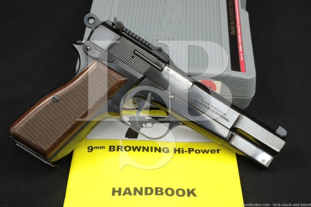 FN Browning Portugal Hi-Power 9mm Luger 4 5/8″ Semi-Auto Pistol, 1993