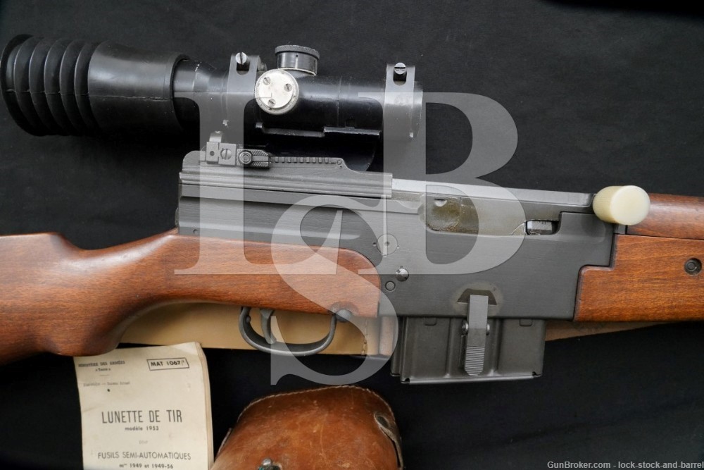 French MAS MLE 1949 7.5x54mm Sniper Scope Semi-Auto Rifle 1949-1956 C&R