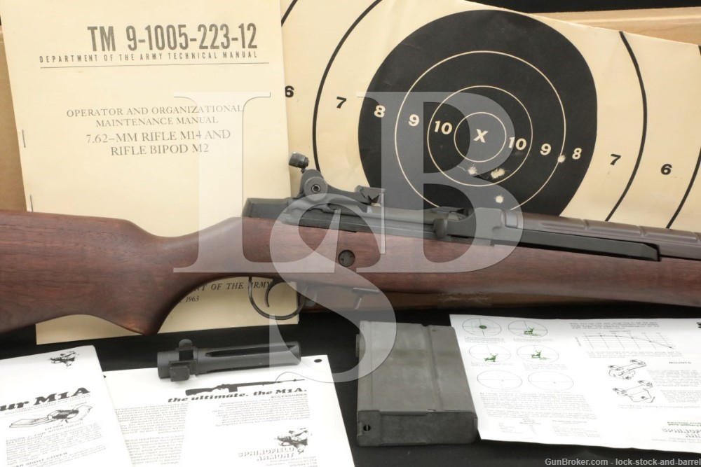 Springfield Armory M1A M1-A 7.62×51 .308 Win 22″ Semi-Auto Rifle, MFD 1983