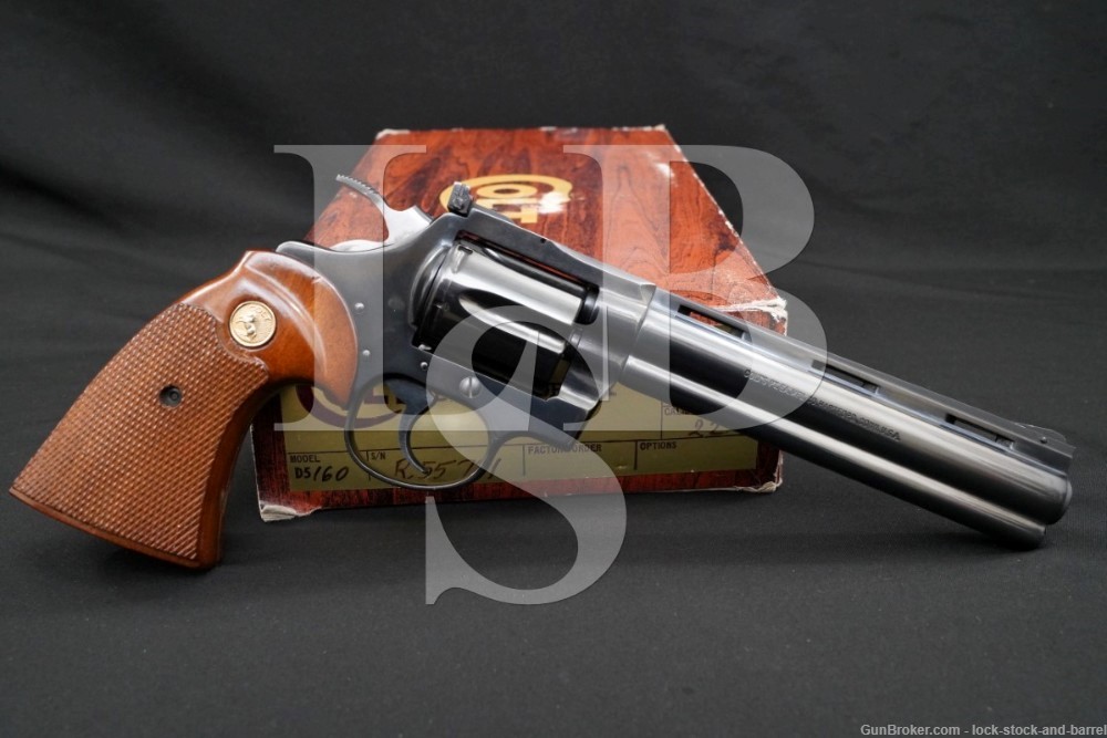 COLT Diamondback D5160 22 LR 6″ DA/SA Double Action Revolver MFD 1978-1979