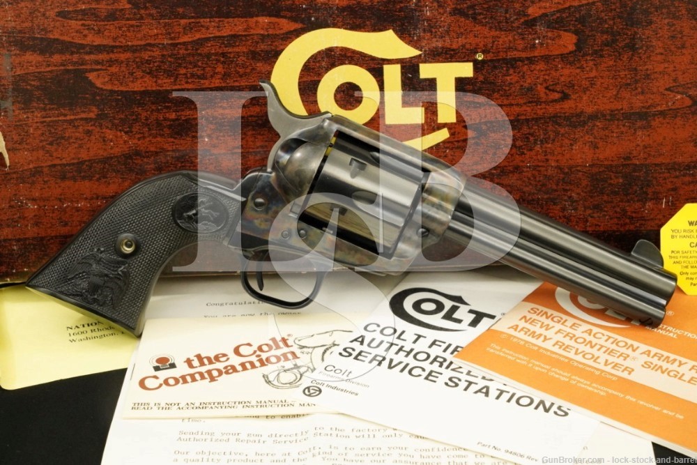 Colt 3rd Gen Single Action Army SAA P1740 4 3/4″ .44 Special Revolver, 1980