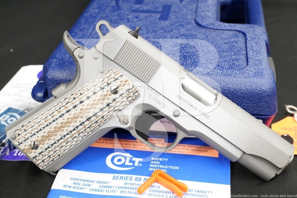 Colt Commander Plus 04091U Stainless 1911 .45 ACP Semi-Auto Pistol, 2017