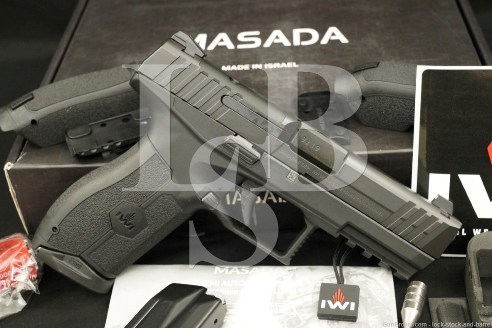 IWI Model MASADA Optics Ready 9mm Striker Fired Semi-Auto Pistol 2021 ...