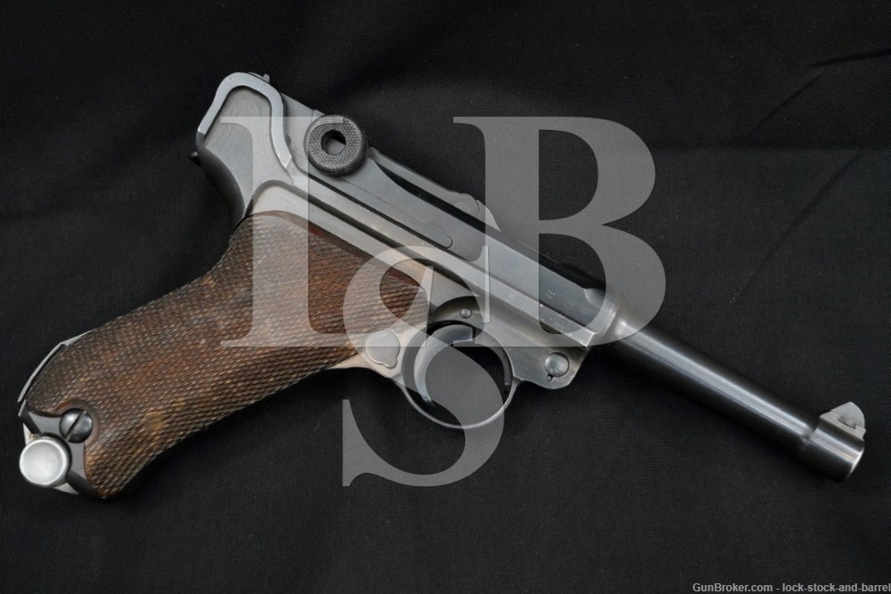 Pre-WWII Mauser S/42 S42 P.08 P08 Luger 9mm Semi-Auto Pistol, MFD 1937 C&R