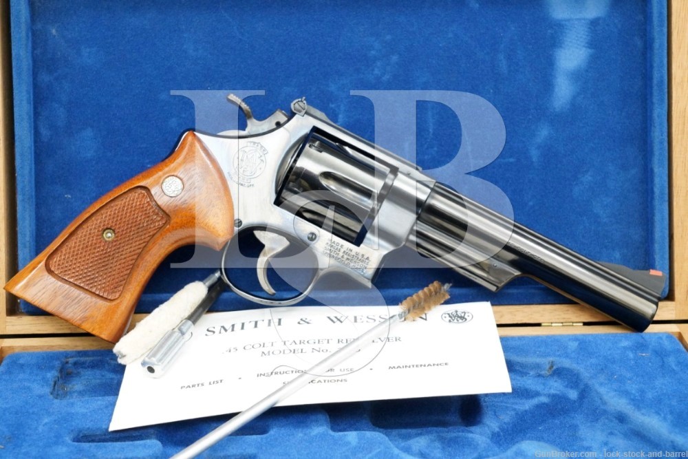 Smith & Wesson S&W Model 25-5 .45 Colt 6″ DA/SA Revolver MFD 1979-1980