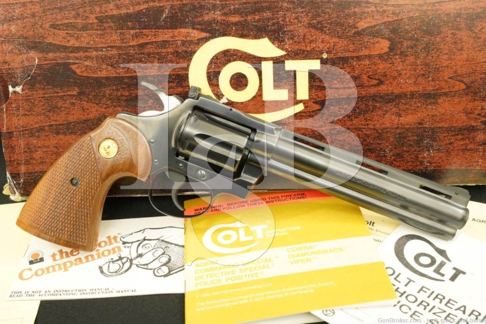 COLT Diamondback .22 Long Rifle DA/SA Double Action Revolver, MFD 1985