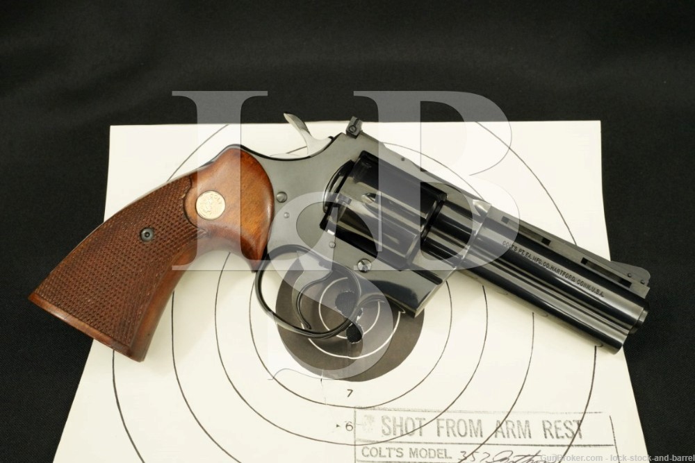 COLT Python I3640 357 Magnum Blued DA/SA Double Revolver, MFD 1965 C&R