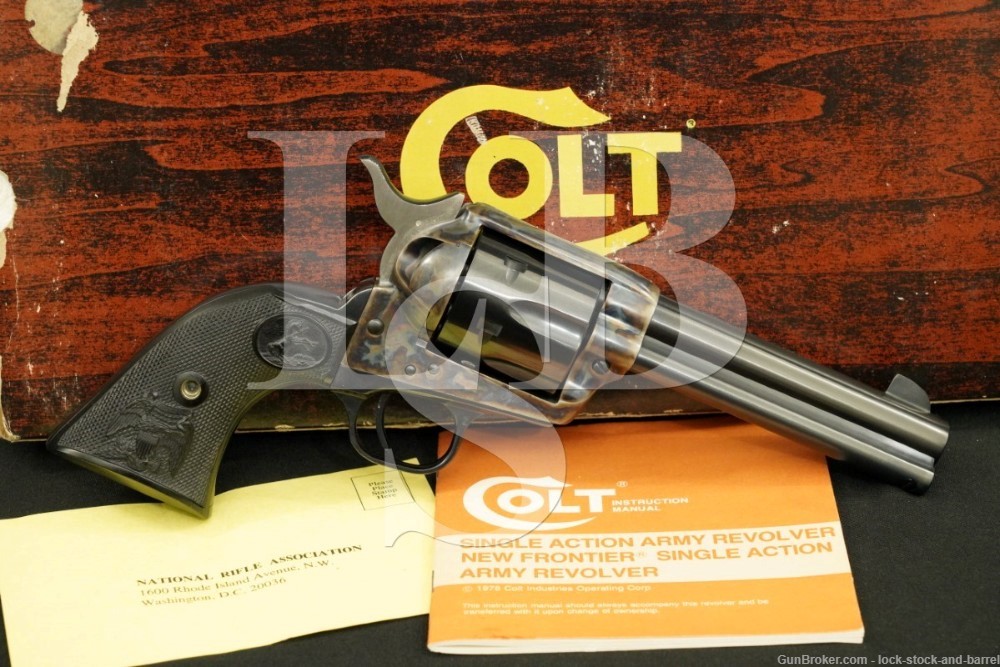 Colt 3rd Gen Single Action Army SAA Blue 4 3/4″ .44 Special Revolver ,1981